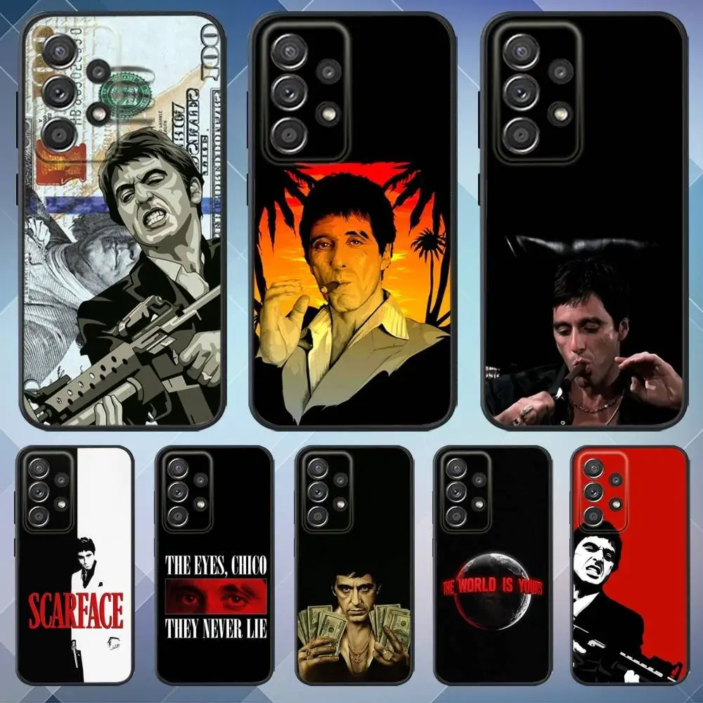 

Film S-Scarface M-Montana Phone Case For Samsung S25,S24,S21,S22,S23,S30,Ultra,S20,Plus,Fe,Lite,Note,10,9,5G Black Cover