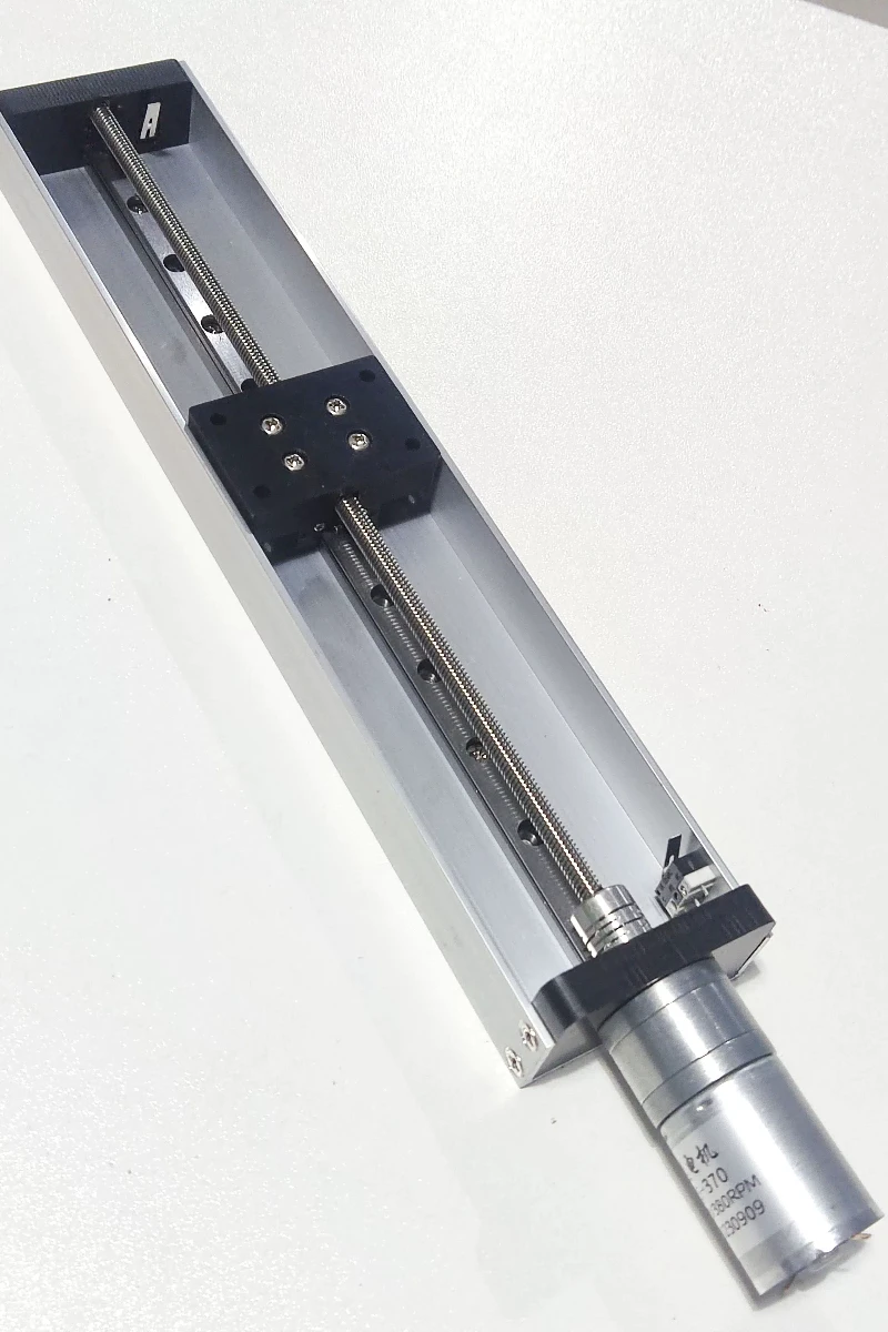 Y310 Type DC Reduction Motor Linear Sliding Table Precision Guide Rail Square Rail Slider with Limit Switches at Both Ends