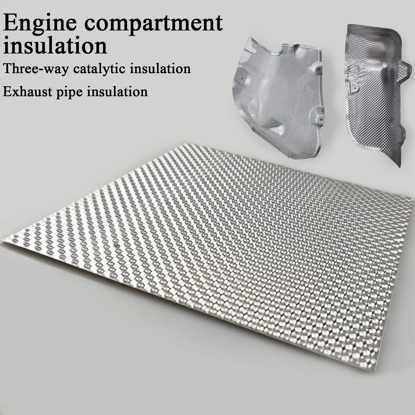 

Aluminum Exhaust Heat Shield Embossed Aluminum Heat Shield Automotive Aluminum Heat Shield Replacement Car Tool Accessories
