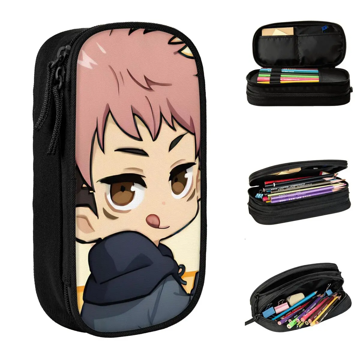 

Jujutsu Kaisen аниме милые пеналы коробка для ручек сумки студенческие большие вместительные офисные косметические пеналы