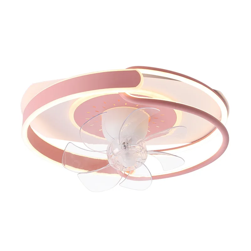 

Nordic Boys and Girls Children's Light Fan Modern Simple Ceiling Bedroom Dining Room Moving Head Fan Light Ceiling Fan Light