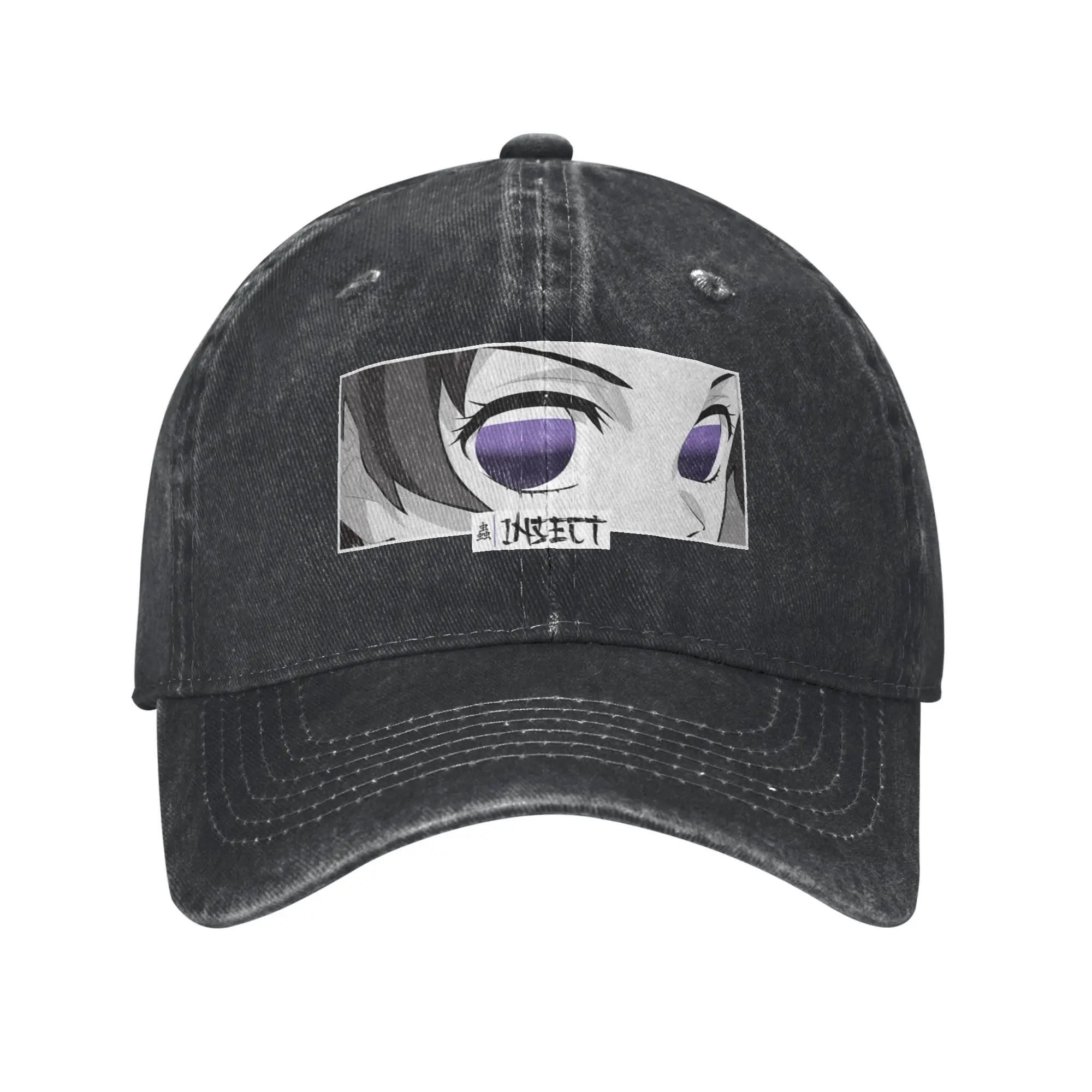 Insect Anime Eyes Monochrome Japanese Cozy Manga Fashion Baseball Cap  Spring Tennis Female  Parade Tennis Female