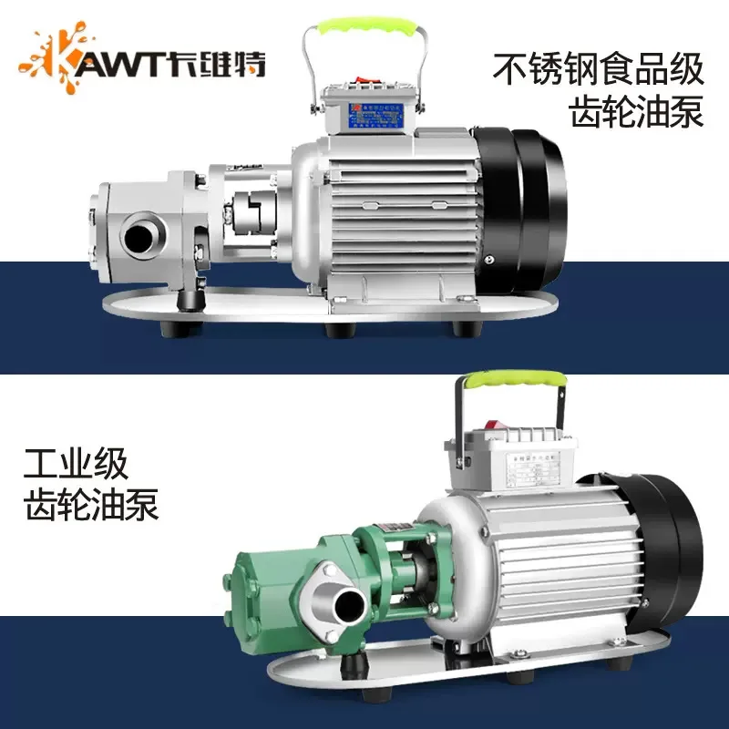 Gear Electric Pump 220v380v Self Priming Stainless Steel High Viscosity Engine Oil Diesel Edible Oil