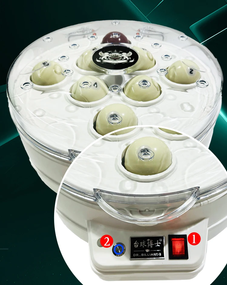 

68mm Billiard Ball Cleaning Machine for Russian Pyramid/Carom Balls Cleaning, Polishing & Drying All-in-One for Commerical