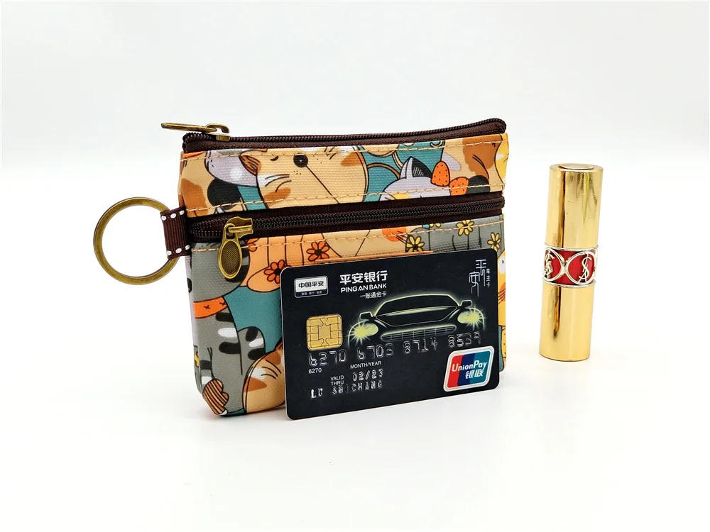 Polyester Wasserdichte Damen Münztasche Damen Organizer Brieftasche Weibliche Telefon Geldbörse Geldbeutel Clutch Handtasche Carteira für Mädchen – Detail 14