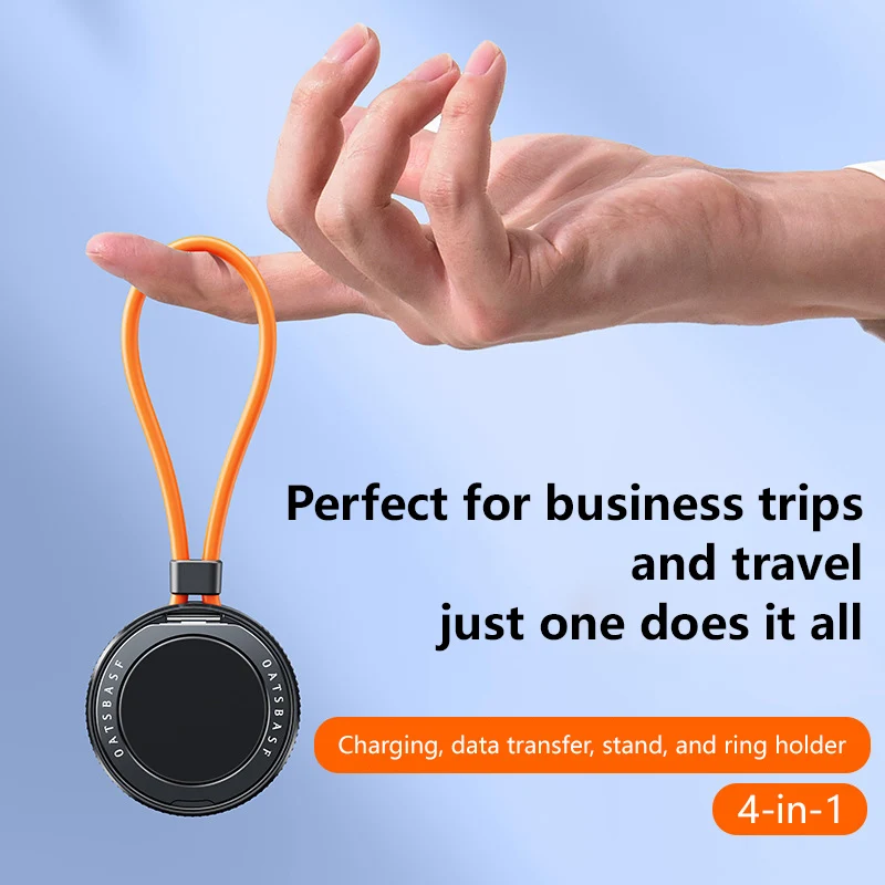 New Magnetic Ring Buckle 100W Fast Charging Cable Convenient Expansion Cable 360 Rotating Bracket, Mobile Data Cable 2026