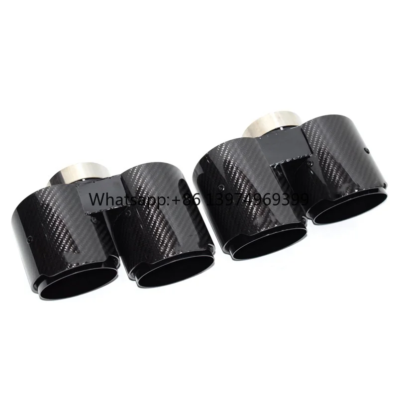 For DEX Exhaust Tips for 2019-2024 3/4 Series G20 G21 G22 G23 G26 320i 325i 330i 330e 420i 425i Exhaust Pipes Muffler Nozzle