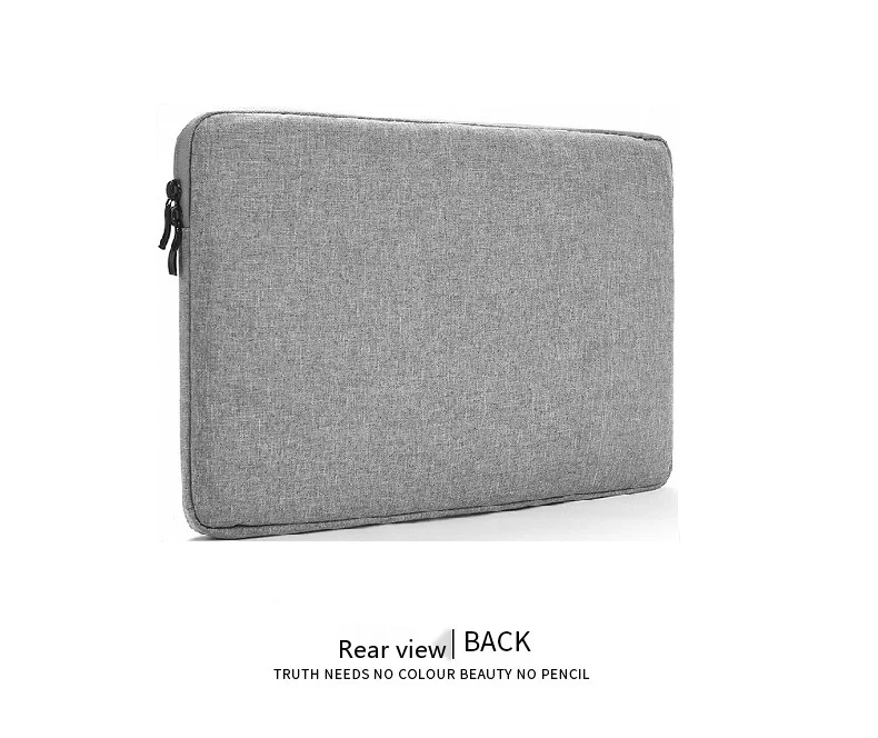 Denim-Laptop-Hülle 8-17 Zoll Schutztasche für Notebook und Tablet mit gepolstertem Innenfutter – Detail 12