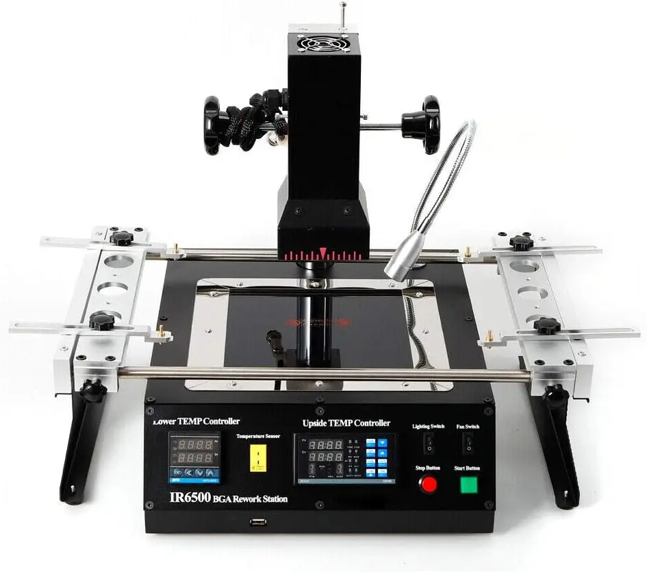 IR6500 1250W Rework Station, Reflow Reballing Machine For BGA,PBGA,CSP,EMI Infrared Rework Soldering Station