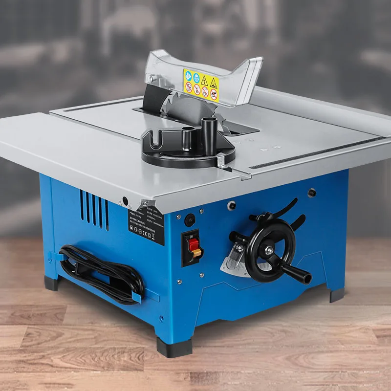 8-Inch Household Miniature Woodworking Table Saw Electric Multi-Function Precision Dust-Proof Decoration Cutting Machine