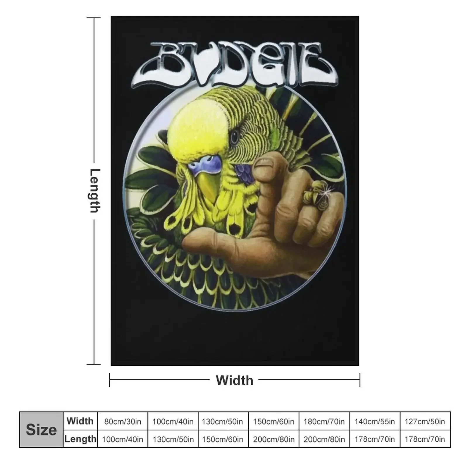 BUDGIE BAND Essential Throw Blanket couch cozy soft plush fuzzy picnic outdoor blanket
