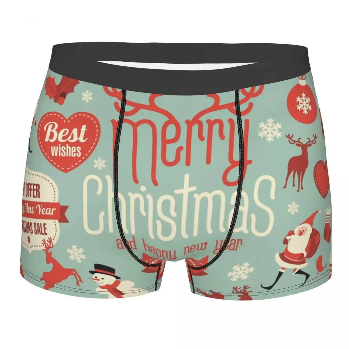 Christmas An Important Christian Festival Commemorating The Birth Of Jesus Christ Snowman Underpants Homme Panties Men's