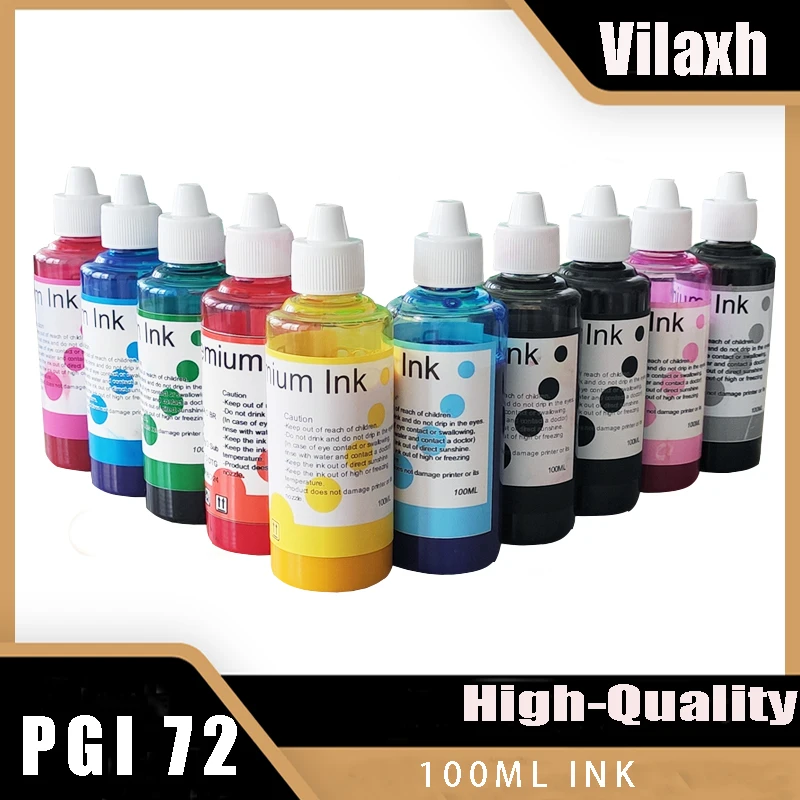 vilaxh  PGI72 PGI-72 PGI 72 PGI-73 Canon 72 73 refillable ink compatible for canon PIXMA Pro-10 PIXMA PRO-10S Printer