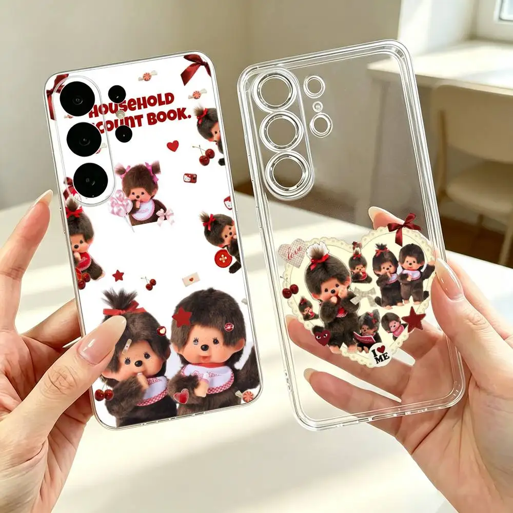 M-Monchhichis Cute-E  Phone Case For Samsung S25,S24,S21,S22,S23,S30,Ultra,S20,Plus,Fe Transparent Cover Gift