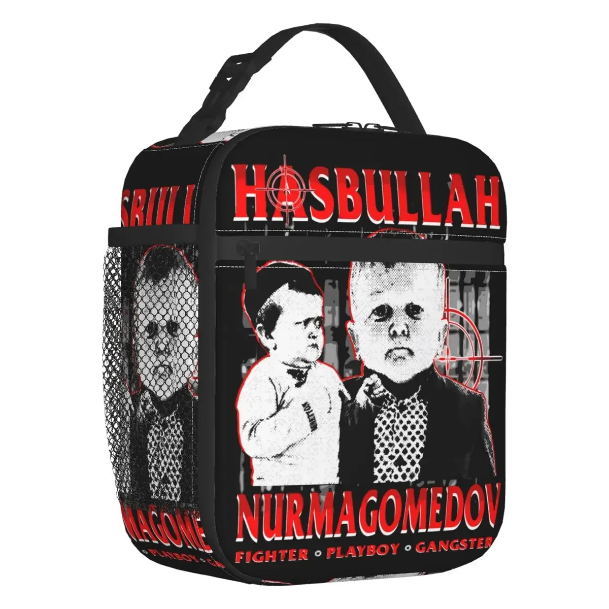 Hasbullah Nurmagomedov Thermal Insulated Lunch Bags Women Mini Khabib Portable Lunch Tote for Outdoor Camping Travel Food Box