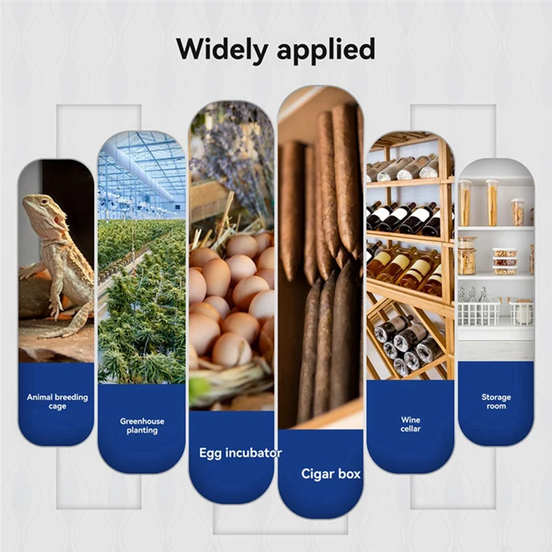 REPLA-APP Monitoring For Alexa Google Home 2 Pcs Tuya Zigbee Smart Temperature Humidity Sensor Indoor Hygrometer