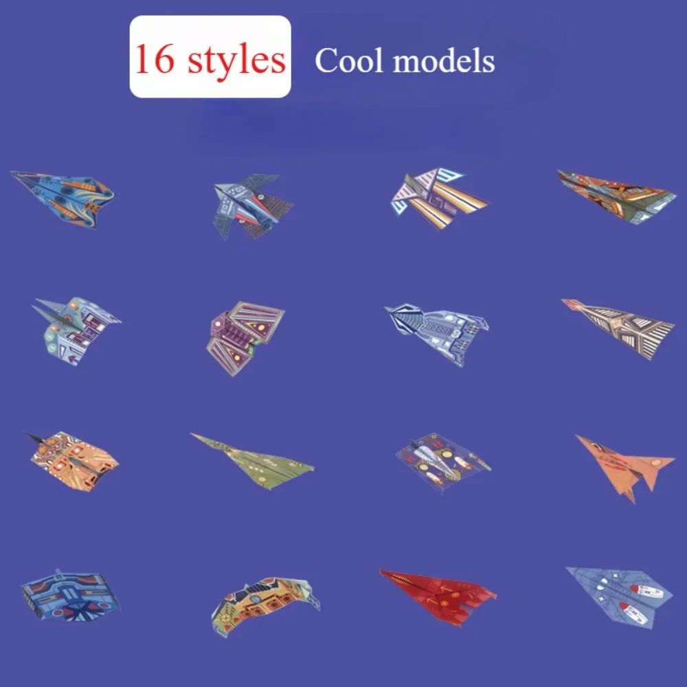 Paper Airplane Kits with 16 Classic Designs 32 Sheets of Colorful Origami Paper Planes Airplane Gifts for Boys Girls Kids