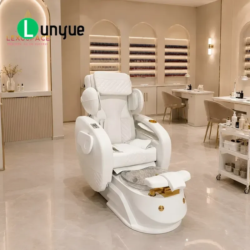 Modern Electric Foot Spa Chair with Massage Function for Nail Commercial Beauty Furniture ODM