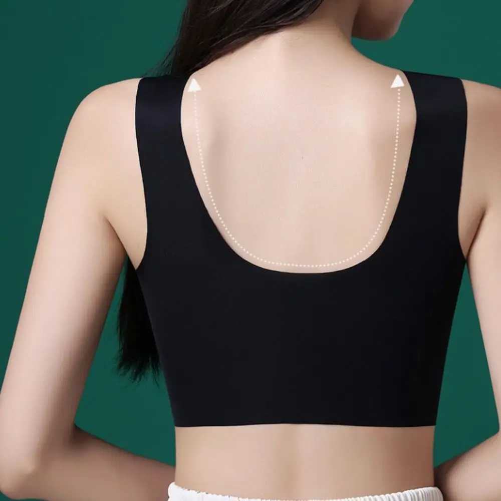 Soft Leaf Lace Deep V Bras Zircon Bowknot Brassiere for Women Big Cup Shockproof Wireless Bras Running