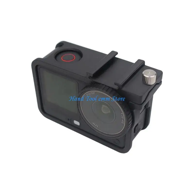 

H37F Lightweight Protective Case for Action 6 Cameras Cage Frame Providing AntiFall Durability and Cold Shoe Expansion Slot