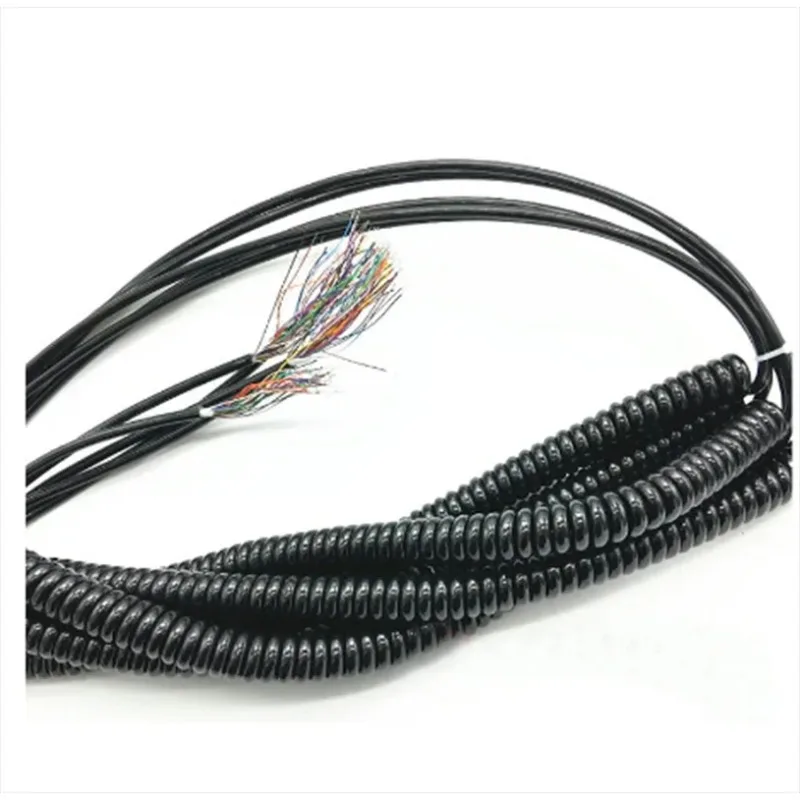 1pcs 12 15 16 17 18 19 21 core spiral cable, used for CNC handheld encoder manual pulse generator component