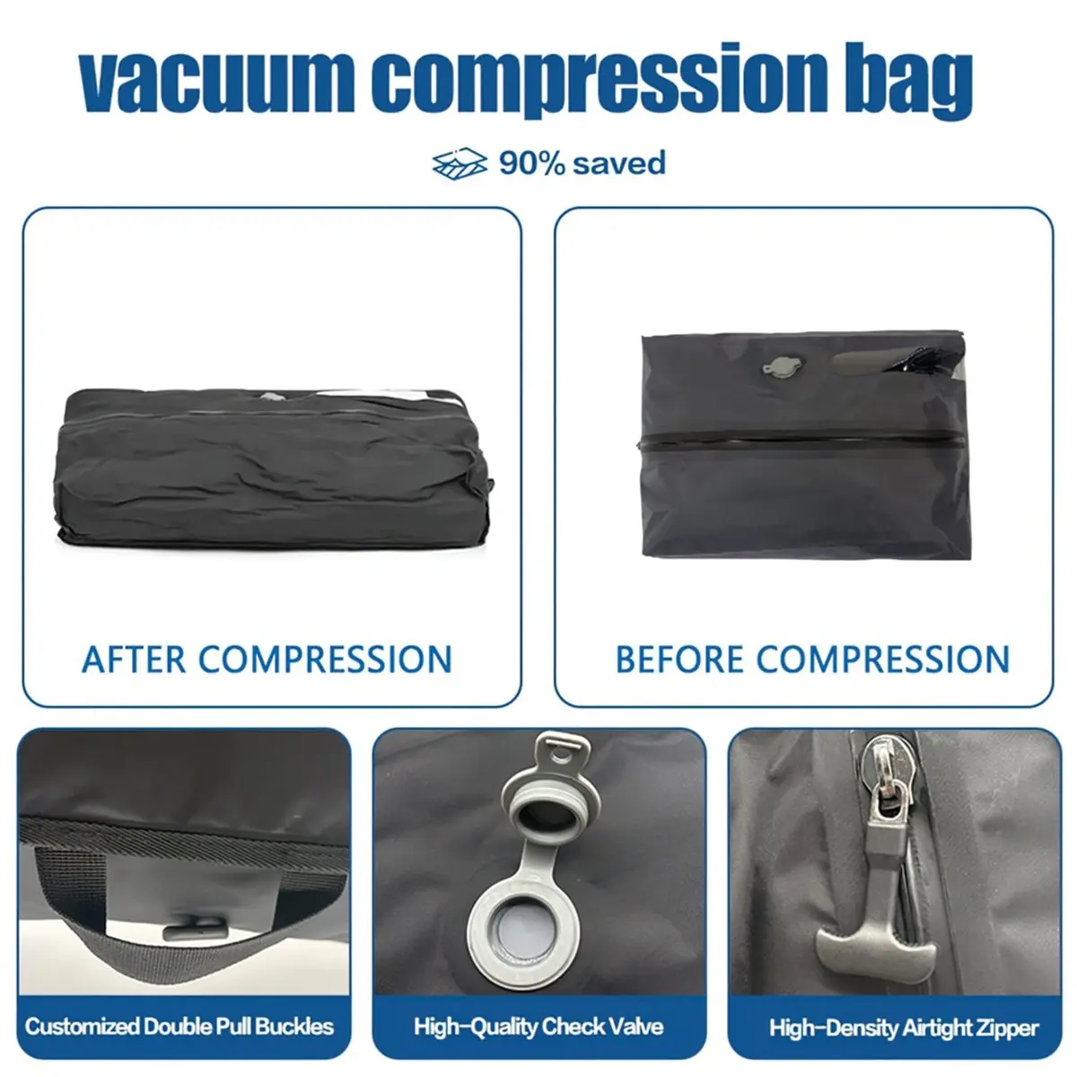 PROMOTION~ 28L Travel Storage Vacuum Compression Bag, Waterproof Luggage Organizer for Clothing