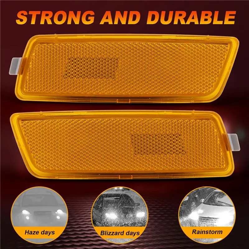 Poderoso conjunto de lâmpada de luz marcadora lateral de bomba frontal para VW Golf 5 G-T-I Jetta MK-5 2005-2009 1K5945072A 1K5945071A