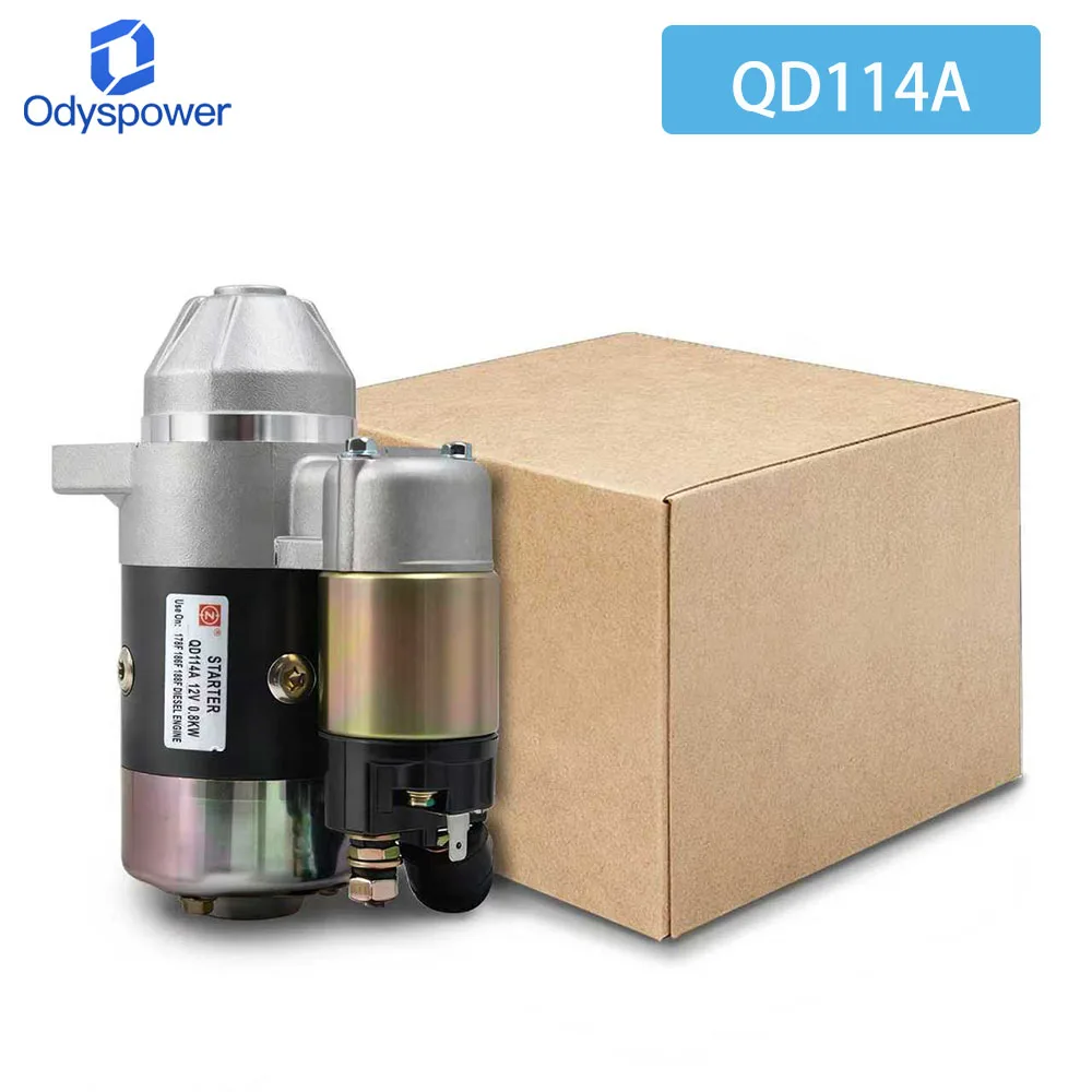 QD114A 12V 0.8KW Diesel Generator Engine Starter Motor Copper Made Motor Electric Genset Parts