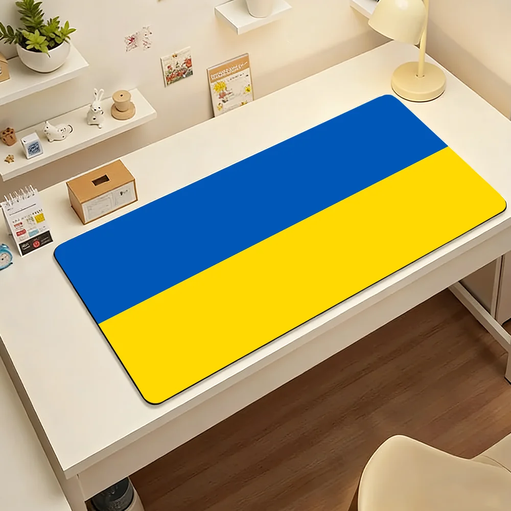U-Ukraine-S UKR Mouse Pad Large Non-Slip Waterproof Mat Stitched Edge Keyboard Pad for Gaming Daily Office