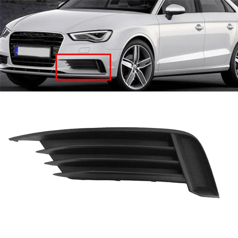 

AU04 -Car Front Bumper Fog Light Cover Fog Lamp Grille Shell For A3 2013-2017 Car Accessories