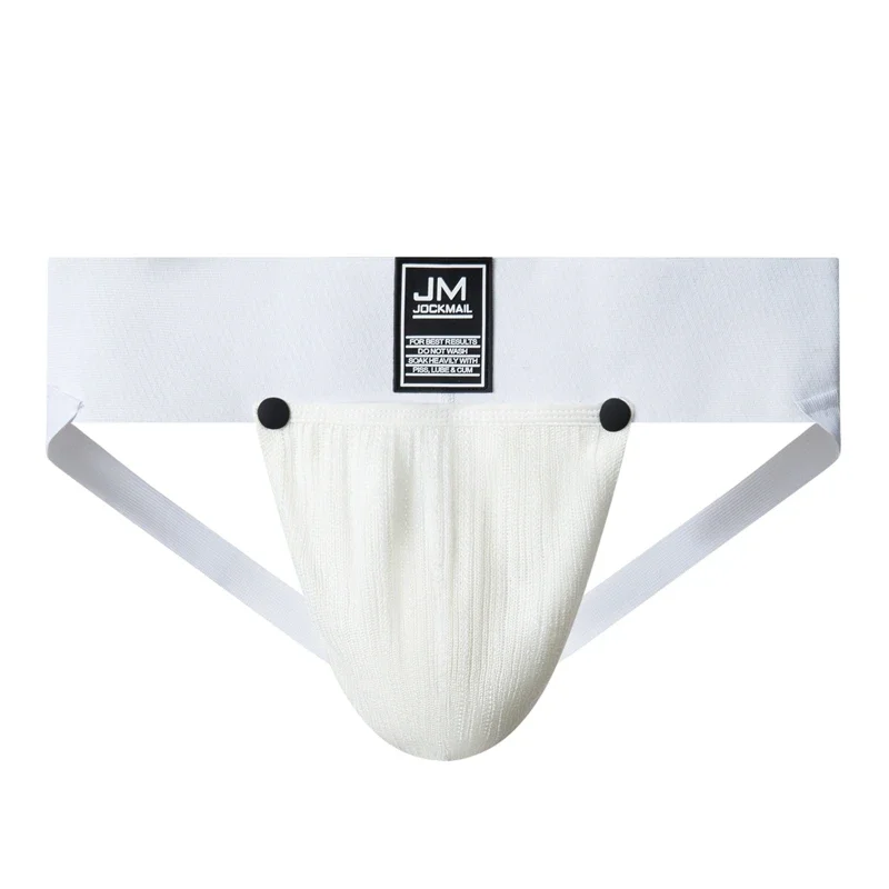 JOCKMAIL Athletics Jockstrap Men Underwear Man Thongs G Strings Cuecas Slip Removable Pouch Tanga Hombre Breathable 3\
