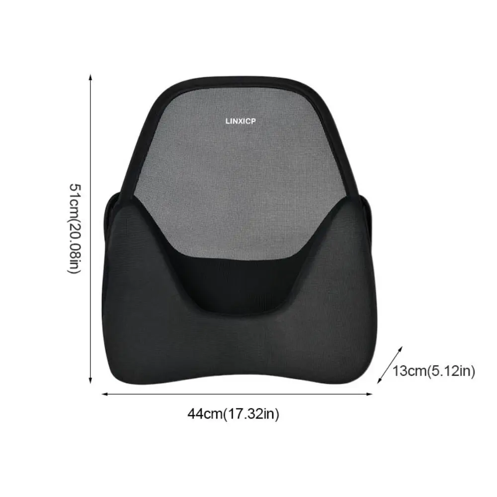 분할형 자동차 요추 지지대 버클 고정 피로 완화 요추 좌석 베개 메모리 면 통기성