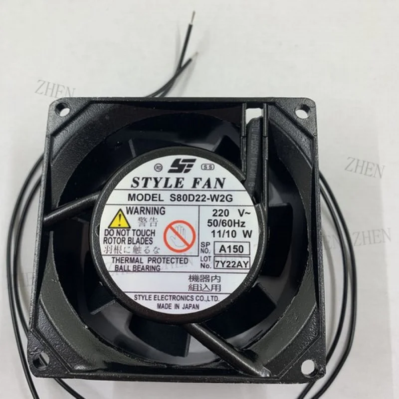 Y   1pc New for  STYLE FAN S80D22-W2G 220V 11/10W 2-wire Cabinet cooling fan # QW.