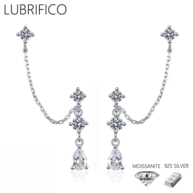 

Серьги-гвоздики с муассанитом 1,8 + 1,8 карата, стерлинговое серебро 925 пробы, серьги с бриллиантами для ювелирных украшений, свадебной вечеринки