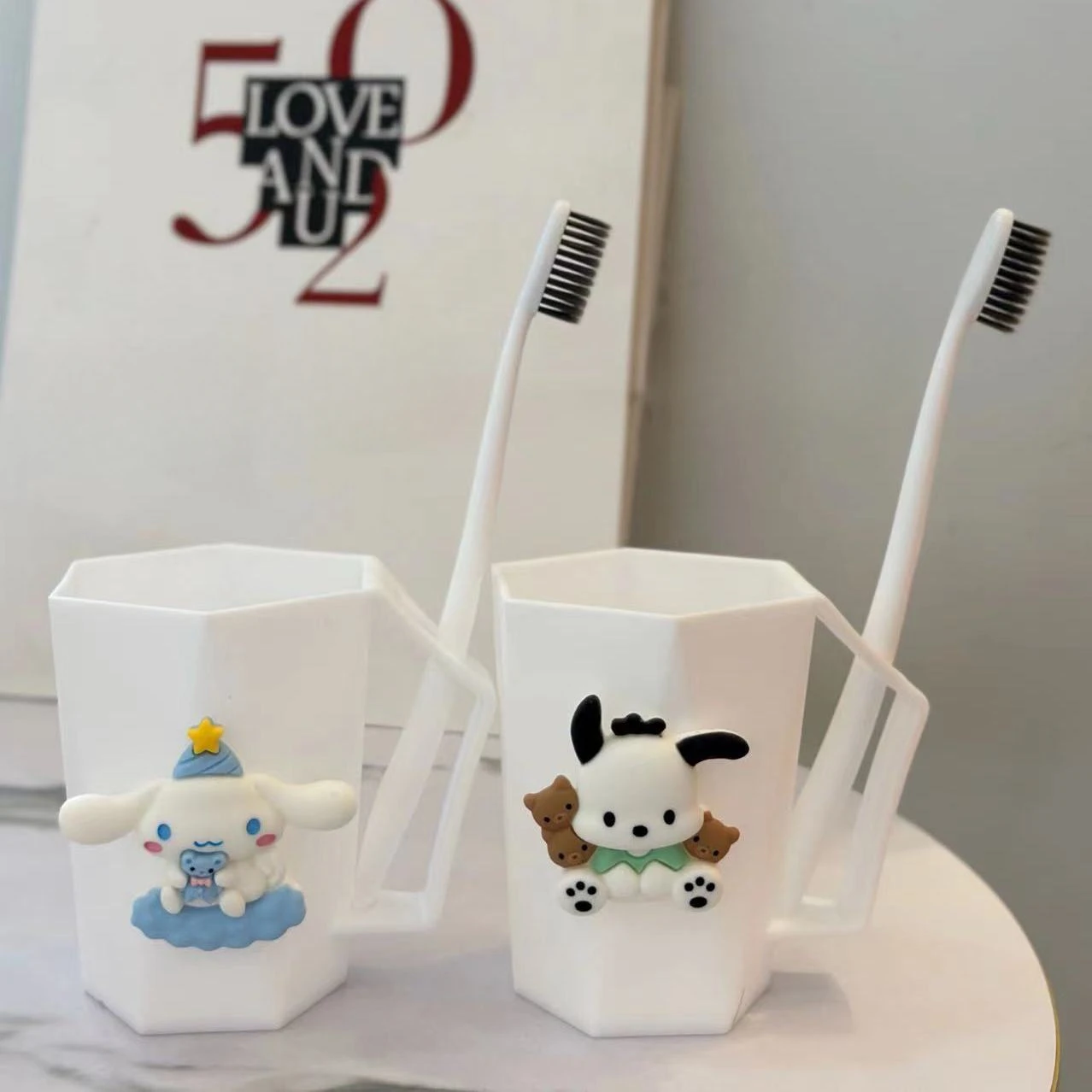 

Kawaii Sanrio My Melody Cute Hello Kitty Kuromi Simple Washing Cup Dormitory Home Children's Mouthwashing Cup Holiday Gift