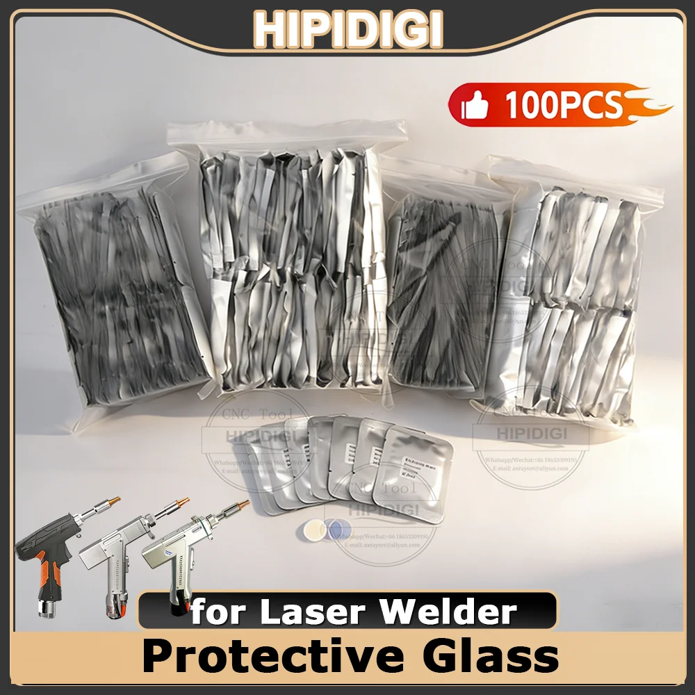 

10/50/100 Pcs Laser Welding Protective Windows Glass 18x2 20x2 20x3 0-6Kw Protection Lens for SUP WSX RAYTOOLS Laser Welder