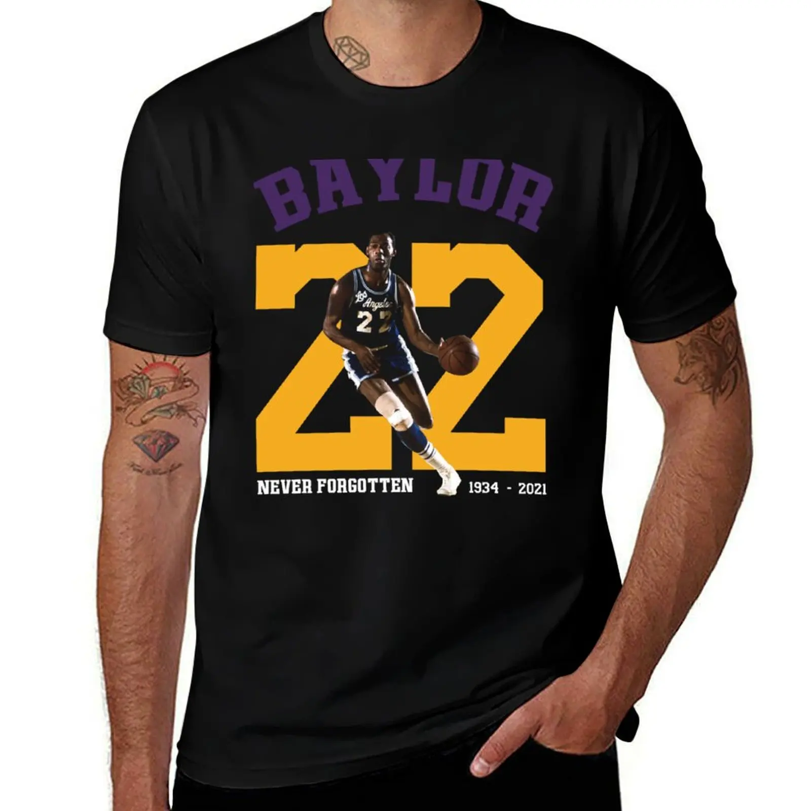 Elgin Baylor Never Forgotten T-Shirt Aesthetic clothing summer clothes tees mens graphic t-shirts pack