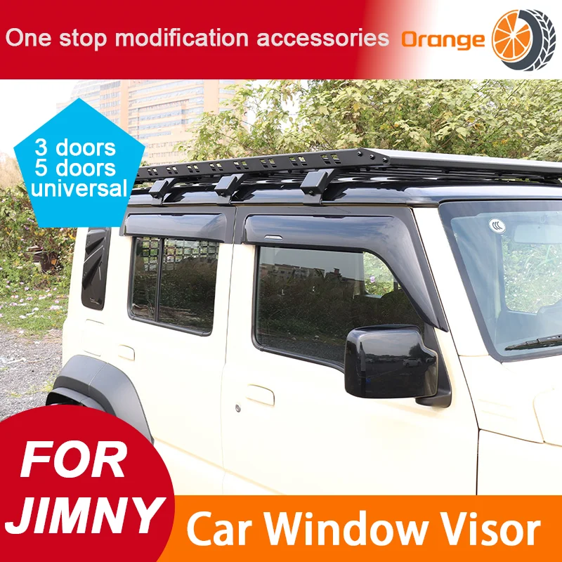 For JIMNY 2019-2025 5 Door 3 Door Window Visor Sun Rain Wind Deflector Awning Shield Vent Guard Shade Cover Accessories