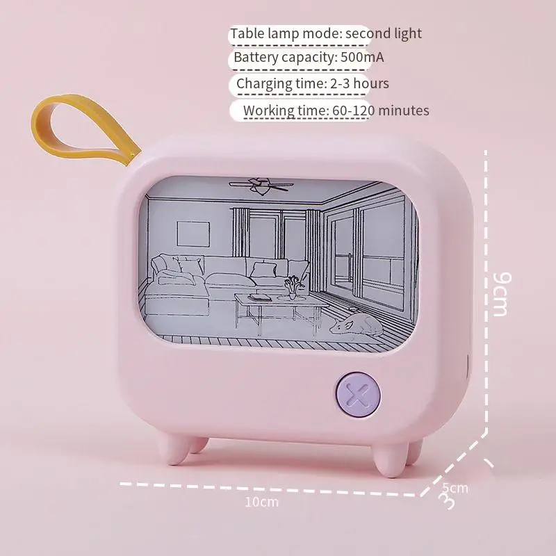 Bedroom Small Night Lamp Warm Warm Light Ambience Light Children's Learning Table Lamp Second Gear Light Adjusting Lamp
