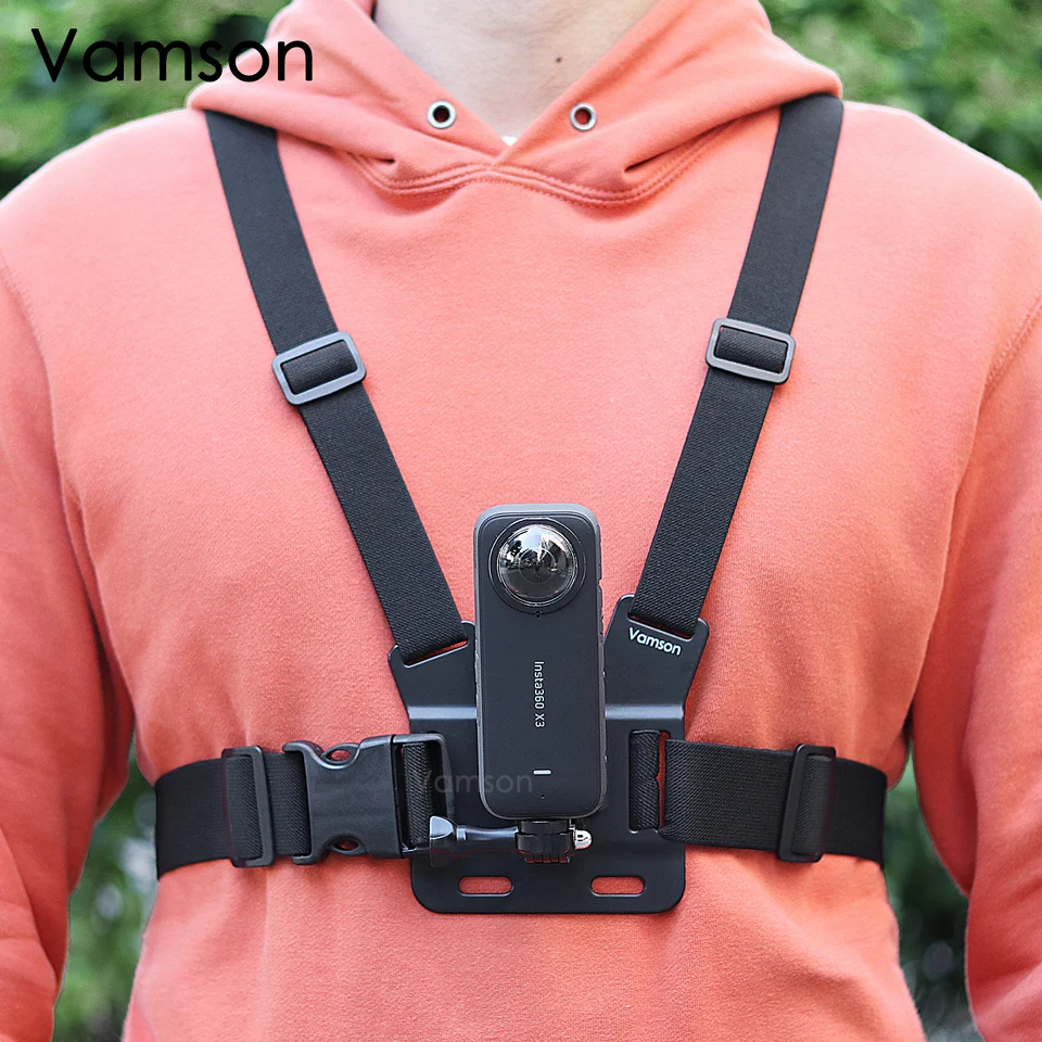 Vamson-insta360 x3 gopro 11用バストストラップマウントベルト,カメラ