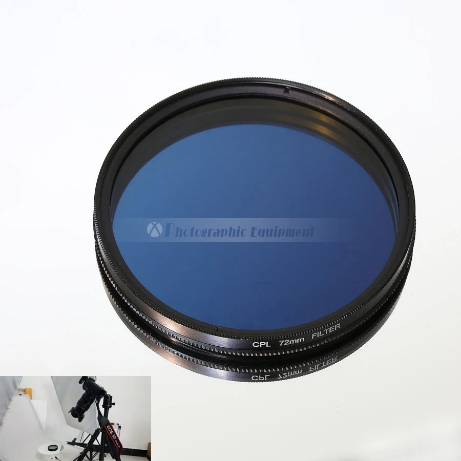 Резьбовой фильтр для объектива камеры CPL, поляризационный фильтр 37/40,5/43/46/49/52/55/58/62/67/72/77/82 мм для Canon Nikon Sony Olympus Fujifilm