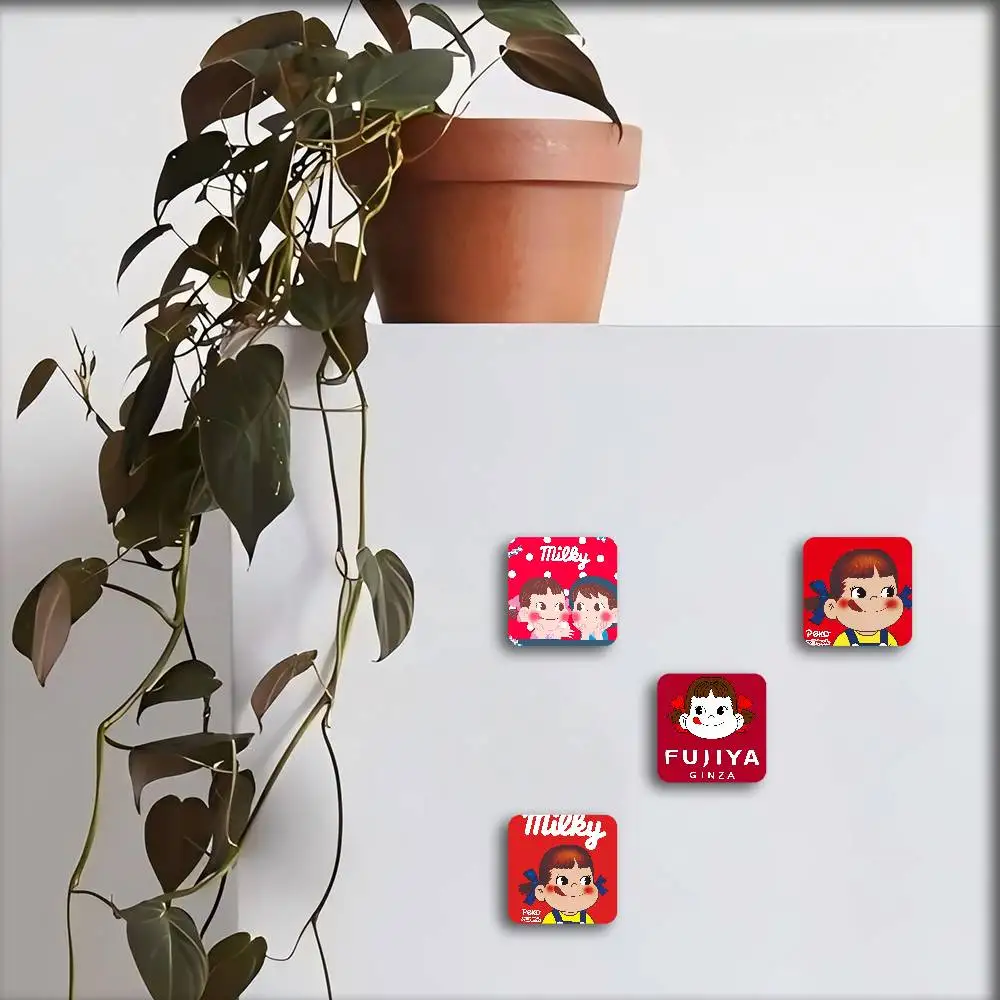 CUTE M-Milky P-Peko-chan 1 قطعة مغناطيس الثلاجة شخصية المغناطيسي دائم البلاستيك مربع الصورة سطح مغناطيس الثلاجة #3