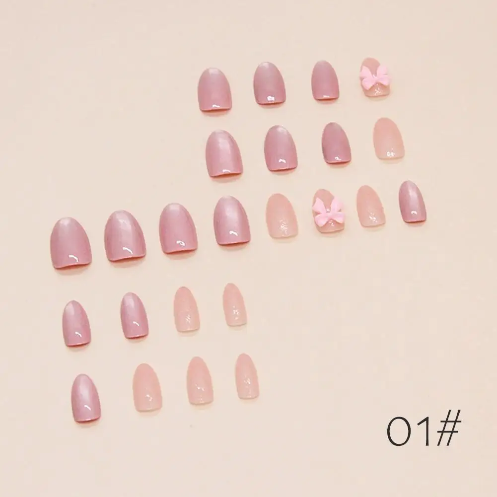 

Nail Art Full Cover Artificial Fake Nails Patch with Piece Detachable Nails Drill Nail Three-dimensional Butterfly Relief F O6Y4