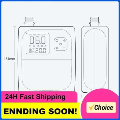 Electric Paddle Board Pump 25PSI Portable Electric Pump for Inflatable Stand Up Paddle Board Kayaks Boats