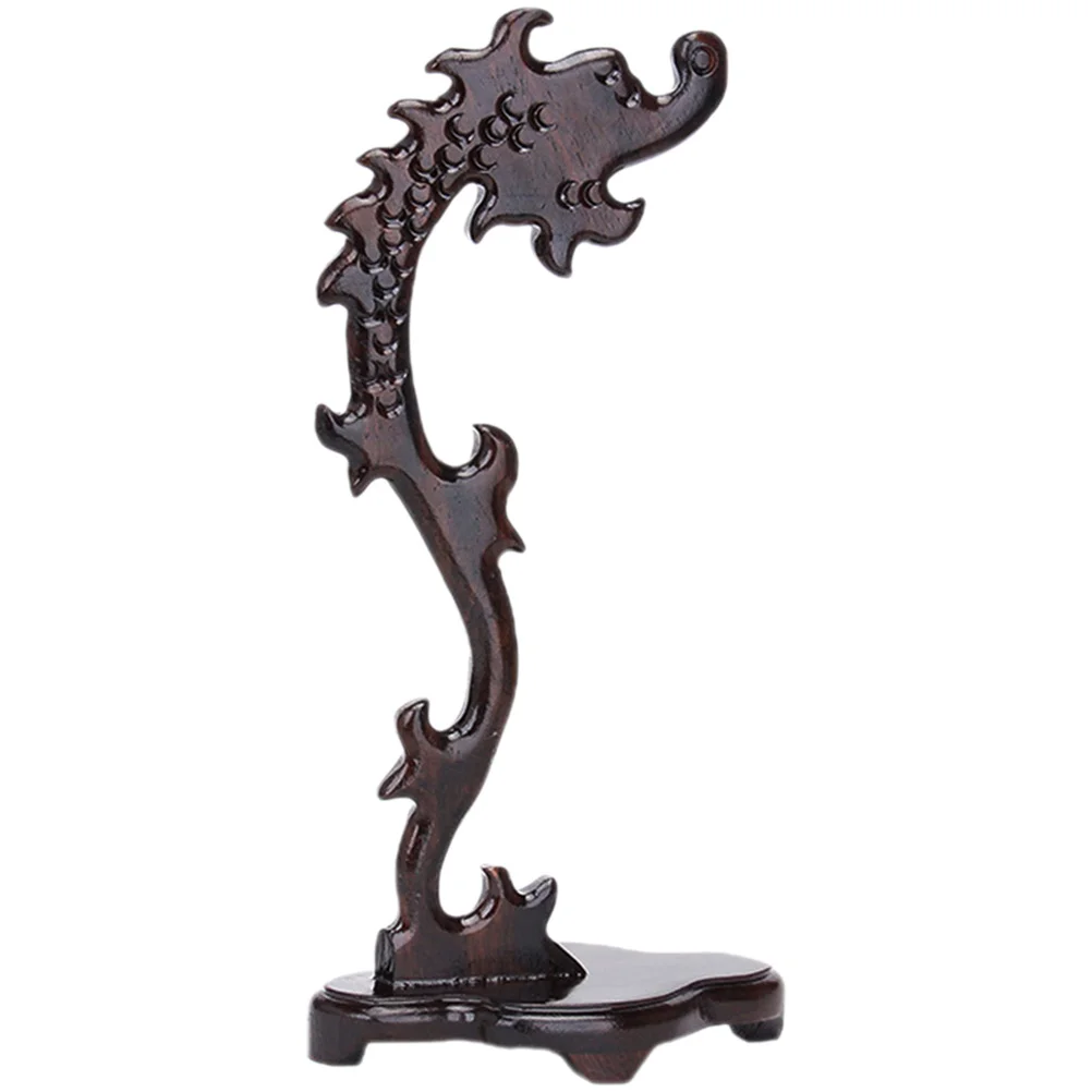 Wooden Jade Ware Holder Elegant Jewelry Display Stand for Home Necklace Bracelet Organizer Wooden Jade Necklace Rack Jewelry