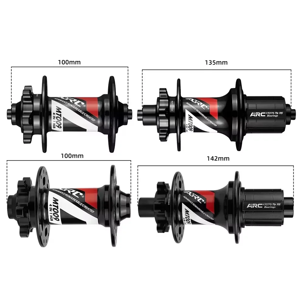 ARC MT009 Bicycle Hub 28 32 36 Holes 6 Pawls HG MS XD 8 9 10 11 12 Speed Freehub Sealed Bearing MTB Mountain Front Rear Bike Hub