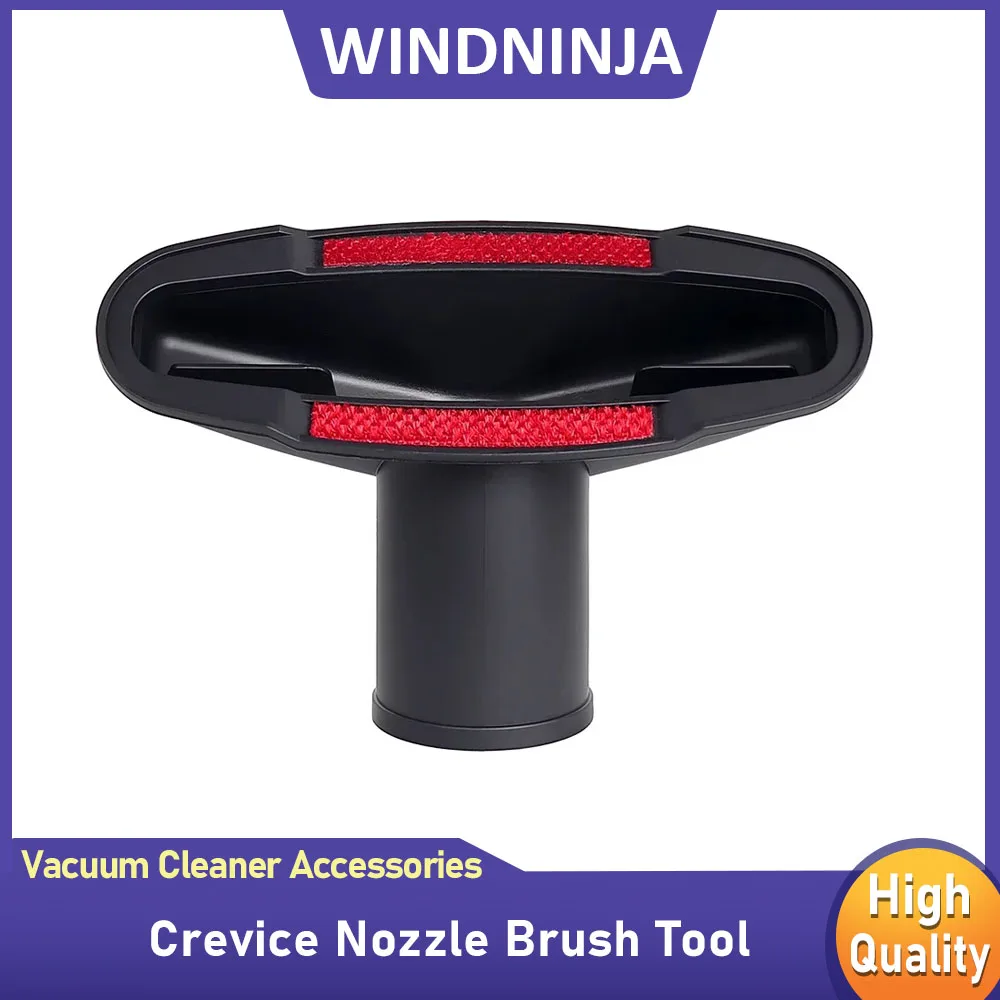

Crevice Nozzle Brush Tool Vacuum Cleaner Brush Head Accessorie With 32 Inner Dia Adapter Corner Dust Cleaning Brush Head Parts