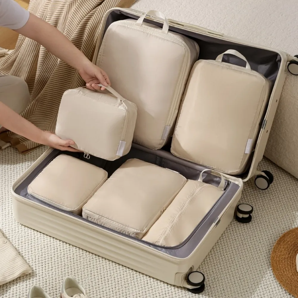 

4pcs/set Large Capacity Luggage Compartment Packing Bag Lightweight Multifunctional Travel Storage Bag Storage Bag