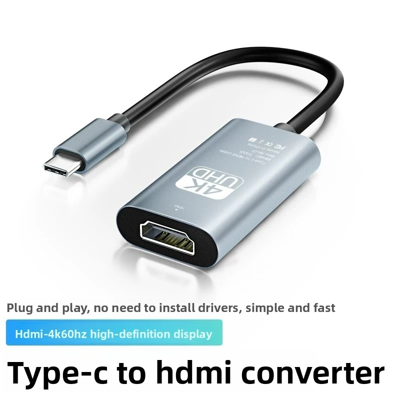 For USB C Docking Station 3-in-1 Type C to HDMI 4K60Hz PD100W USB3.0 Adapter for MacBook  Laptop Phone TV Projector