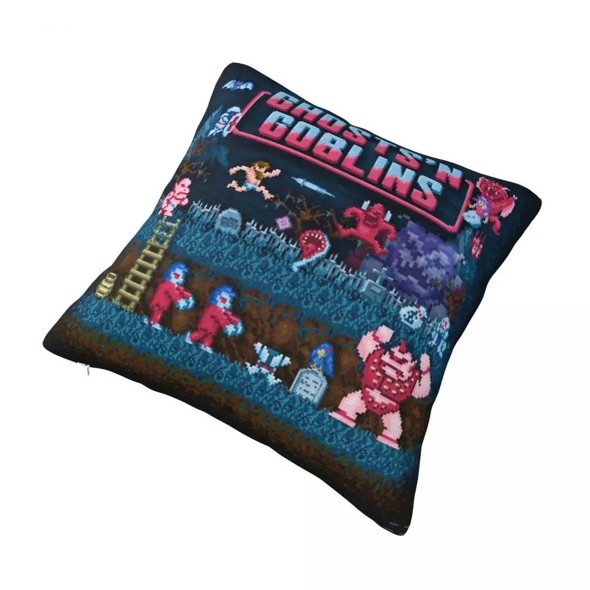 Goblins N 'الأشباح وسادة غطاء لعبة فيديو كيس وسادة أنيق لينة مخصص لتقوم بها بنفسك غطاء الوسادة سادات ل أريكة ديكور المنزل #3